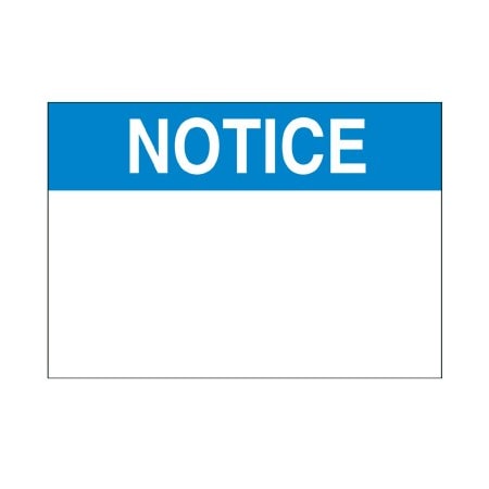 Panduit 4" X 6" Component with Blue NOTICE Heade C400X600AX1